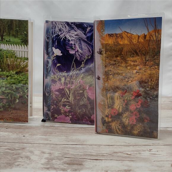 Plant Themed Small Travel Journals with Slip Covers, Handmade Small Notebook - Picture 7 of 9